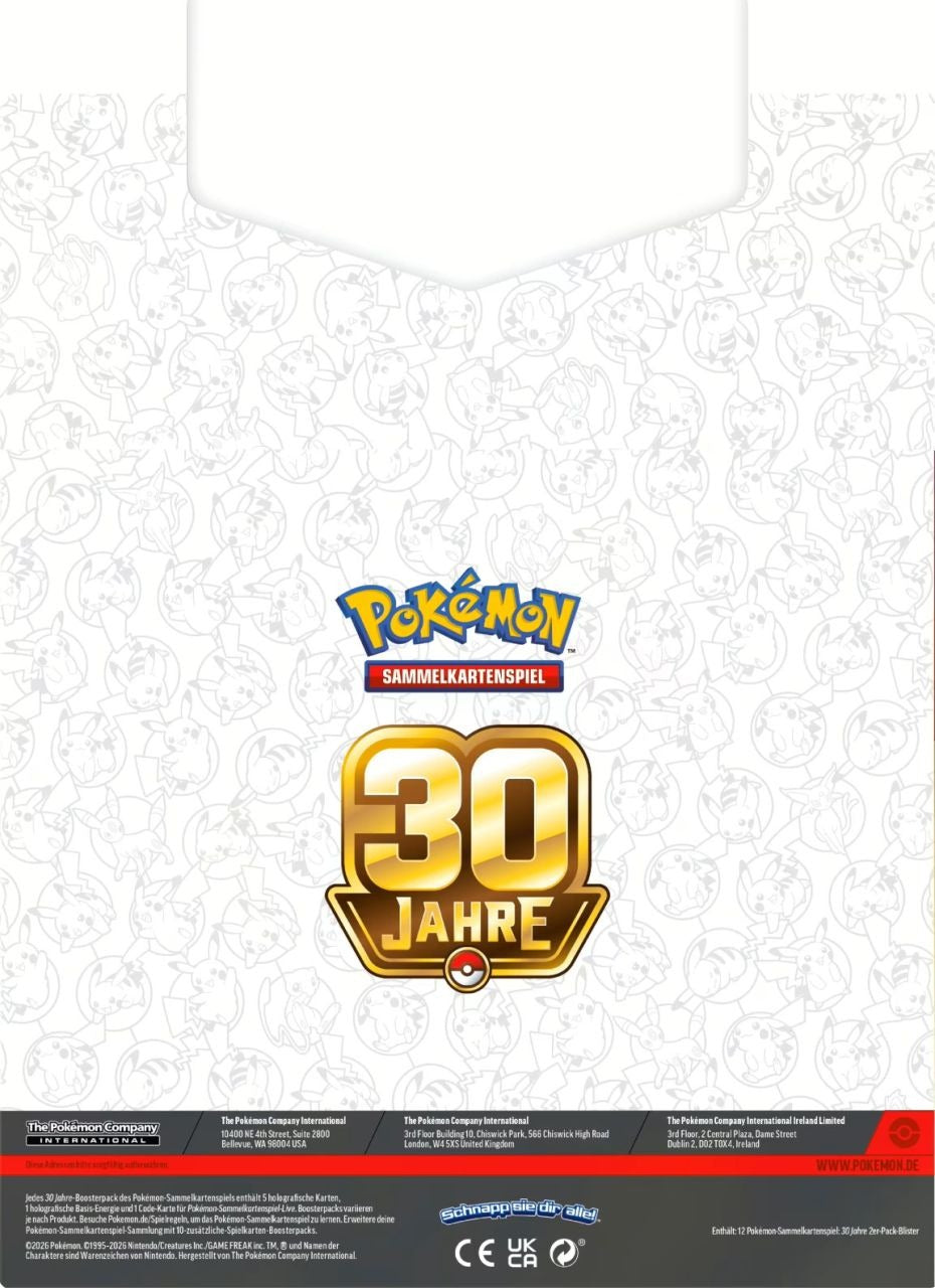 Pokémon Sammelkartenspiel: 30 Jahre 2er-Pack-Blister Evoli